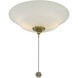 Windstar 2 Light Incandescent Estate Brass Fan Light Kit