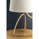 Tharold 26.25 inch 60.00 watt Vintage Gold Leaf Table Lamp Portable Light