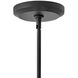 Lisa McDennon Luca 5 Light 28 inch Black Indoor Chandelier Ceiling Light, Convertible to Semi-Flush