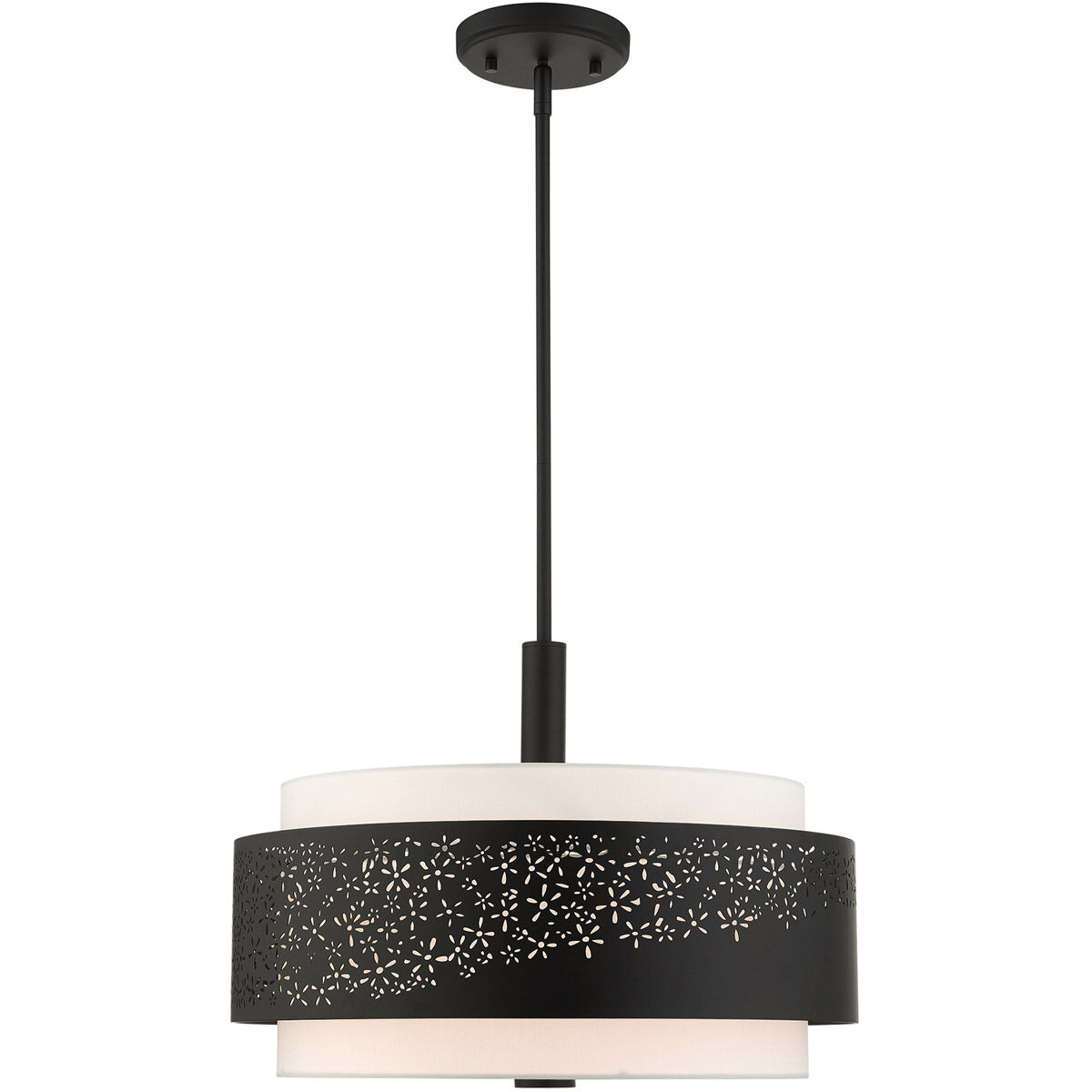 Noria 4 Light 20 inch Black Chandelier Ceiling Light