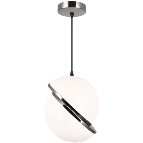 Gemini LED 10 inch Polished Nickel Mini Pendant Ceiling Light