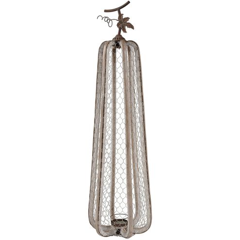 Hillshire Pumpkin Gray with Natural Holiday Lantern
