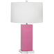 Harvey 33 inch 150.00 watt Schiaparelli Pink Table Lamp Portable Light