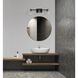 Gilford 3 Light 24 inch Matte Black Vanity Light Wall Light