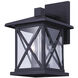 Madison 3 Light 16 inch Black Outdoor Downlight