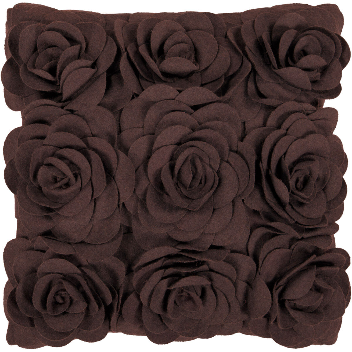 Decorative Pillows 22 inch Dark Brown Pillow Kit