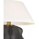 Kelly Wearstler Delmar 22.25 inch 15 watt Stained Black Metallic Table Lamp Portable Light