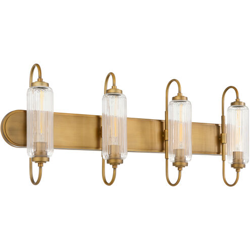 Whitmire 4 Light 36 inch Brushed Brass Vanity Light Wall Light