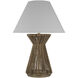 Chapman & Myers Antigua 29.5 inch 15 watt Natural Abaca and Antique-Burnished Brass Table Lamp Portable Light