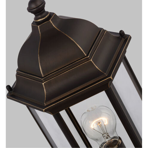 Sevier 1 Light 17.75 inch Antique Bronze Outdoor Post Lantern, Medium