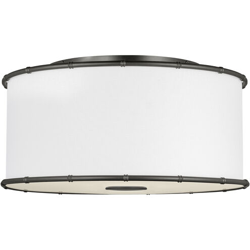 AH by Alexa Hampton Aldric 2 Light 18.63 inch Aged Iron Flush Mount Ceiling Light