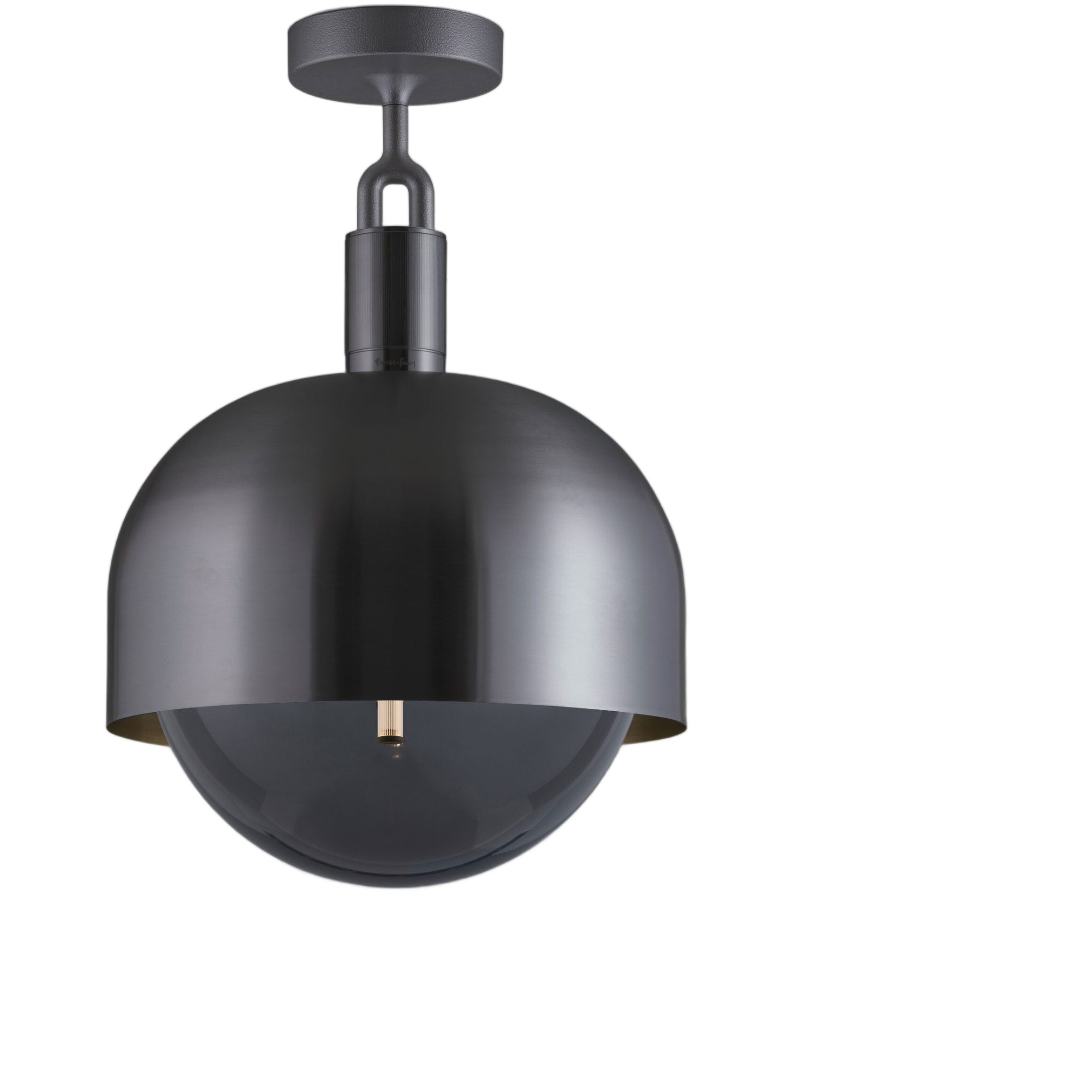 Forked LED 13.39 inch Gun Metal Flush Mount Ceiling Light