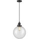 Franklin Restoration Beacon LED 10 inch Matte Black Mini Pendant Ceiling Light in Seedy