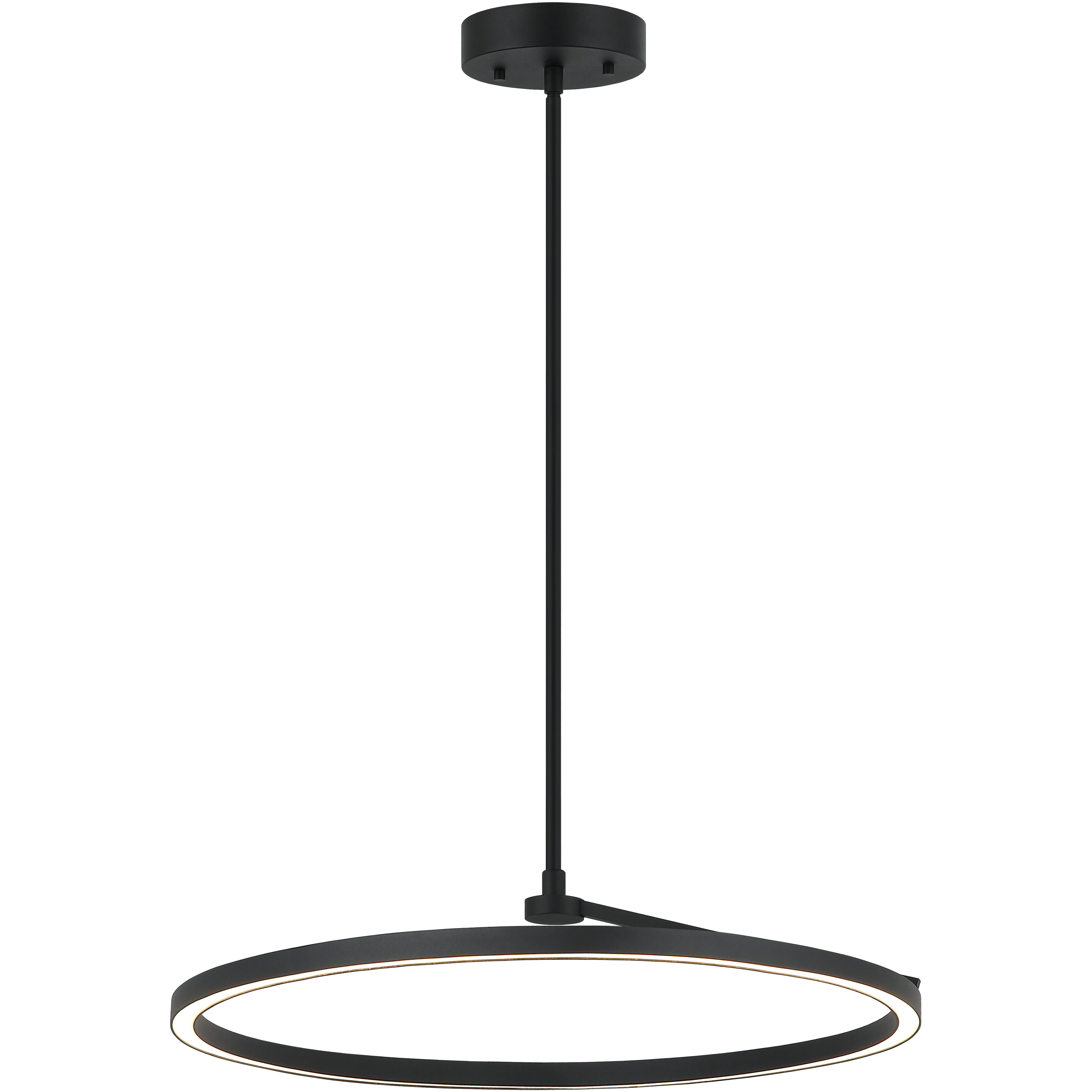 The Trundle LED 24 inch Matte Black Pendant Ceiling Light