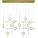 Barletta 12 Light 7.75 inch Gold Chandelier Ceiling Light