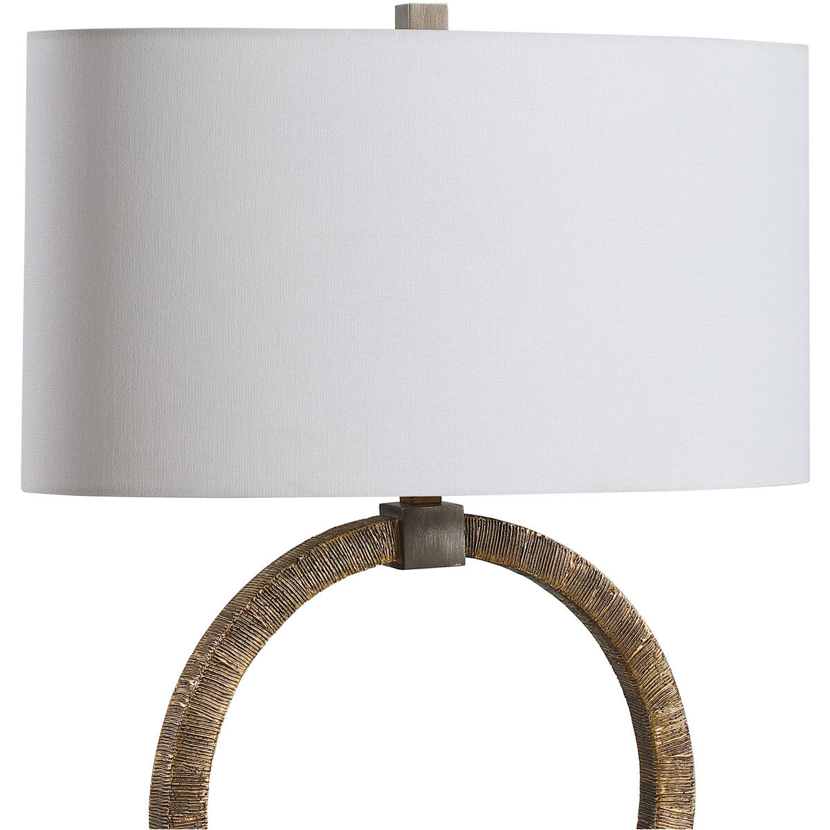 Relic 26 inch 150.00 watt Antiqued Gold with Dark Bronze and Black Marble Table lamp Portable Light