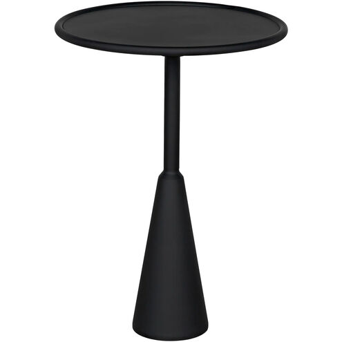 Hiro 24.5 X 17 inch Matte Black Side Table