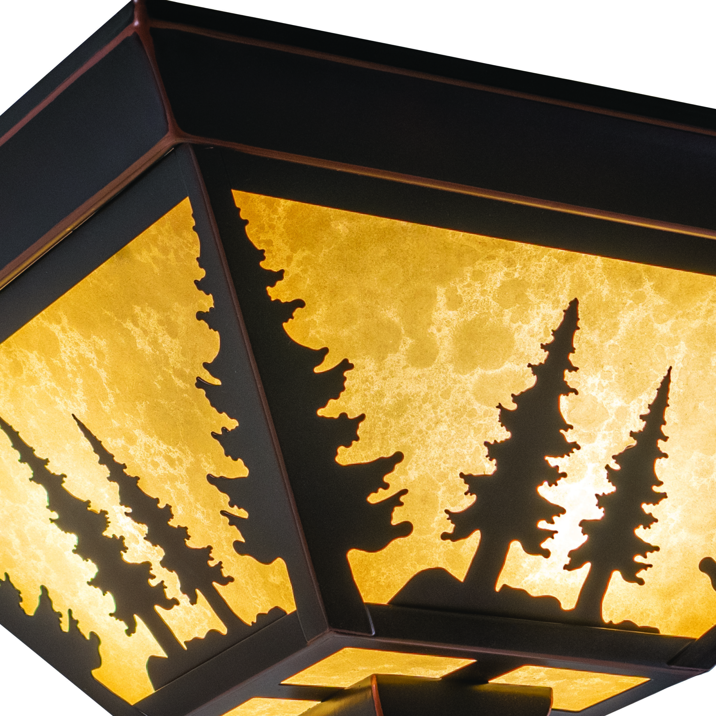 Yosemite LED 14 inch Burnished Bronze Flush Mount Ceiling Light