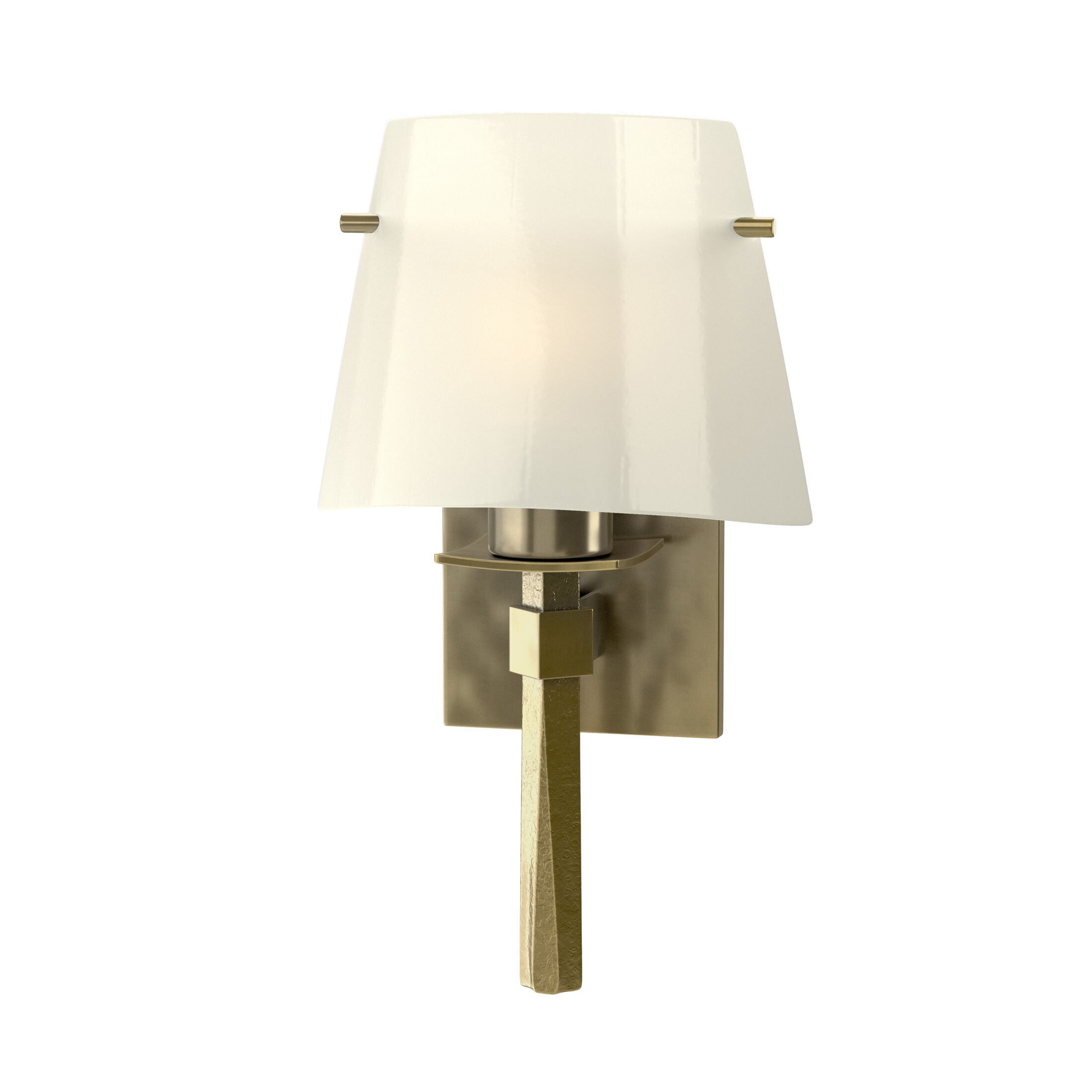 Beacon Hall 1 Light 8.6 inch Modern Brass ADA Sconce Wall Light in Ivory Art