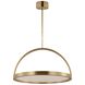 Kelly Wearstler Cerne LED 26 inch Natural Brass Chandelier Ceiling Light