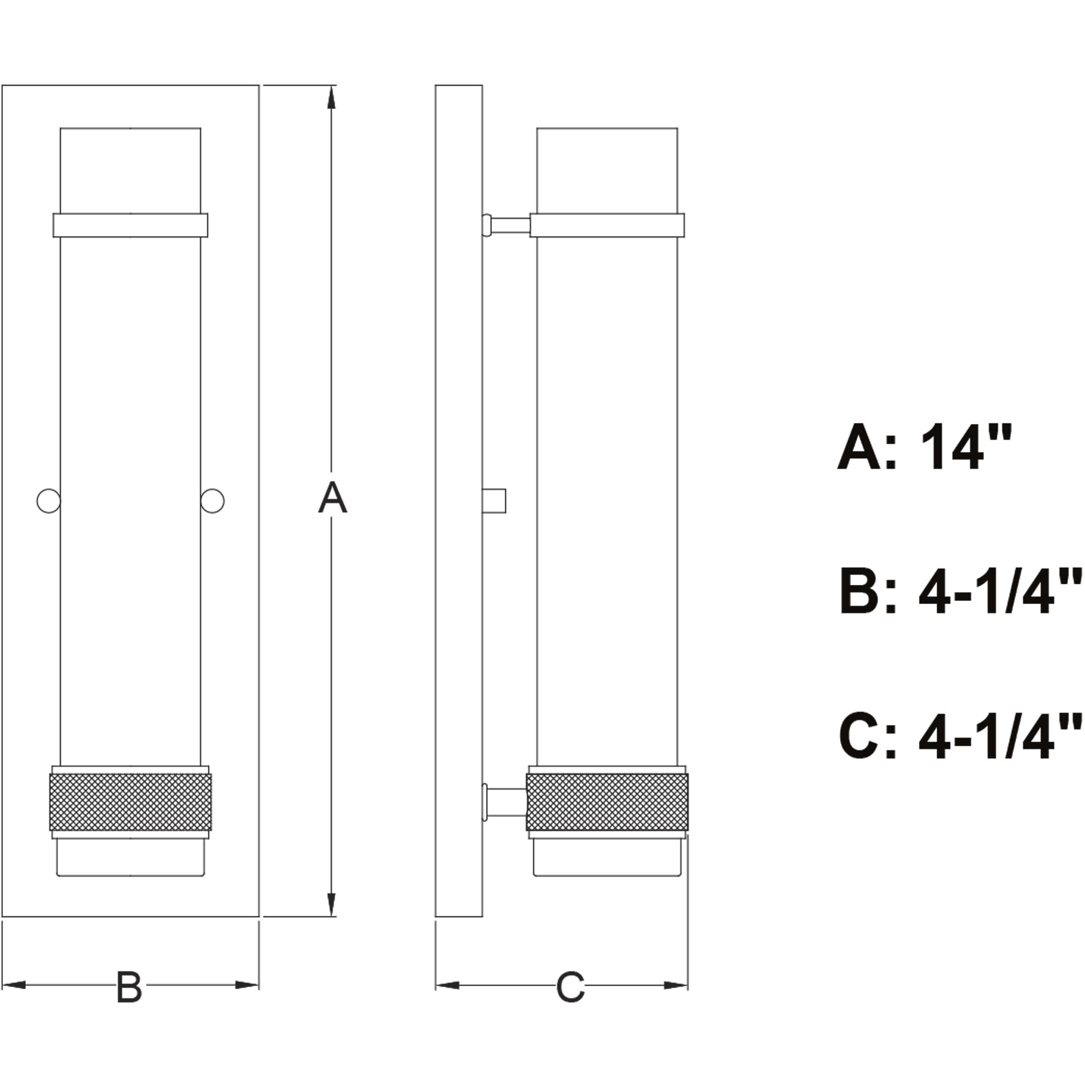 Bari LED 4.25 inch Matte Black Wall Light