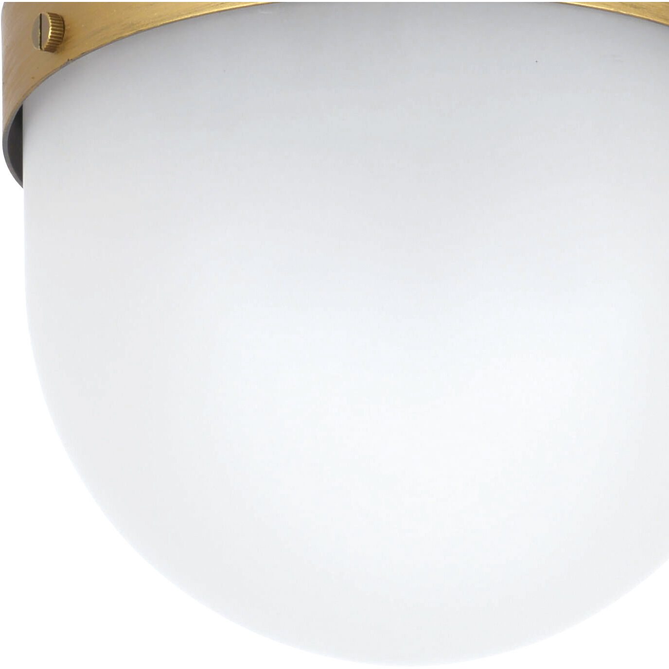 Capsule 1 Light 8 inch Matte Black and Textured Gold Outdoor Semi Flush, Brian Patrick Flynn