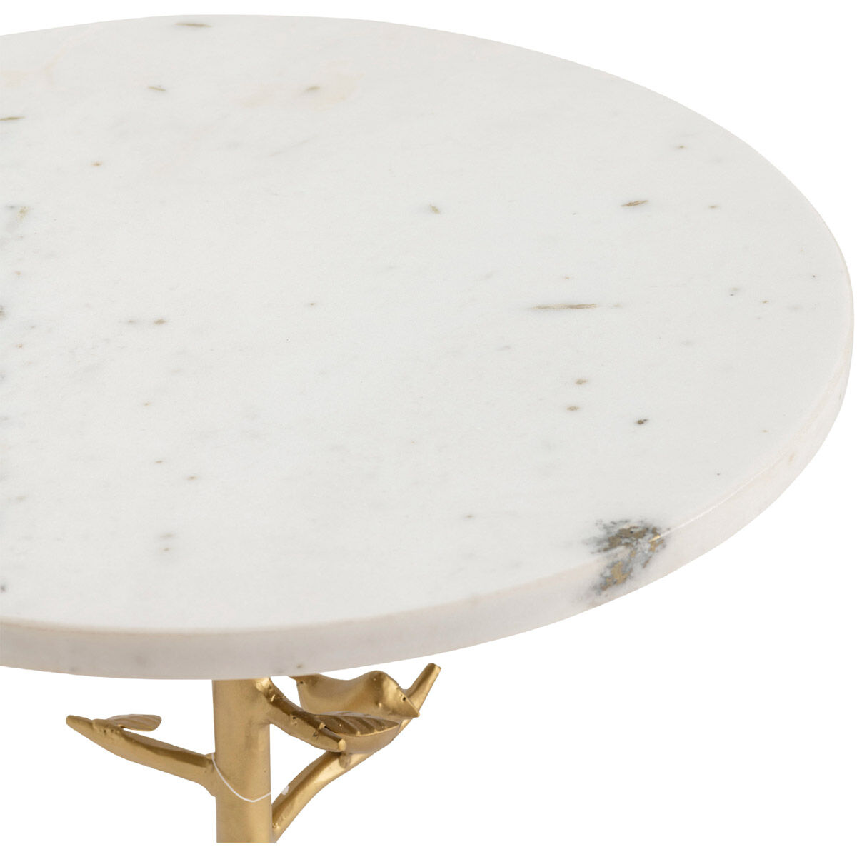 Tweety Bird 23 X 16 inch White and Gold Side Table