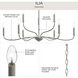 Ilia 9 Light 34.25 inch Brushed Nickel Chandelier Ceiling Light