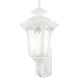 Oxford 3 Light 22 inch Textured White Outdoor Wall Lantern