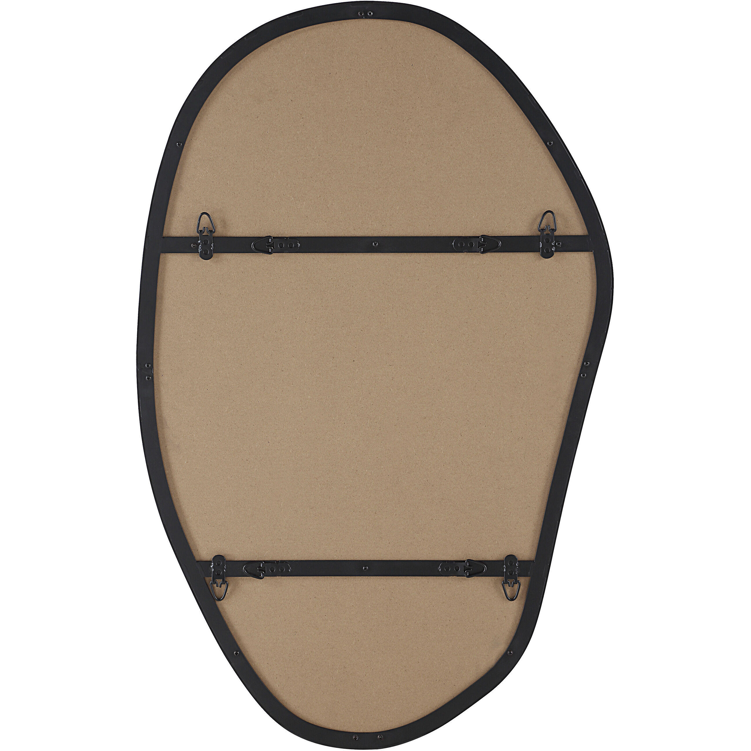 Gela 36 X 23 inch Matte Black Wall Mirror