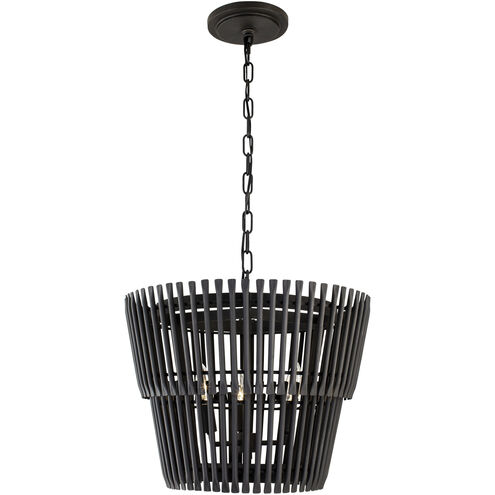 Apollo 3 Light 18 inch Carbon Black Pendant Ceiling Light