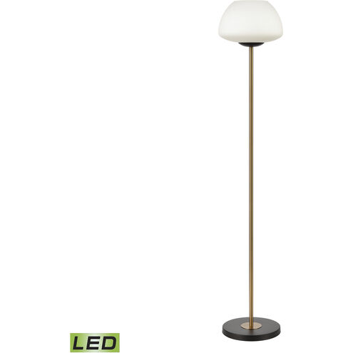 Ali Grove 62 inch 9.00 watt Aged Brass with Oil Rubbed Bronze Floor Lamp Portable Light