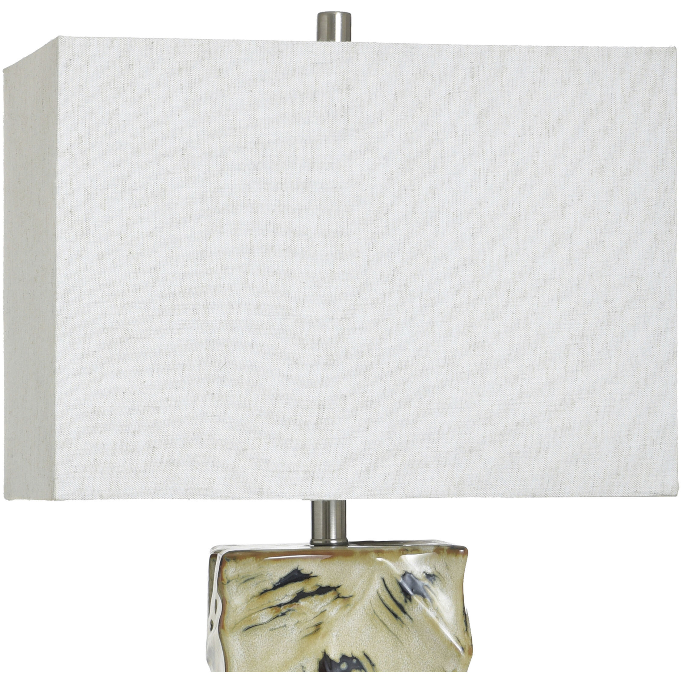 Bali Cream 33.5 inch 100 watt Bali Cream and White Table Lamp Portable Light