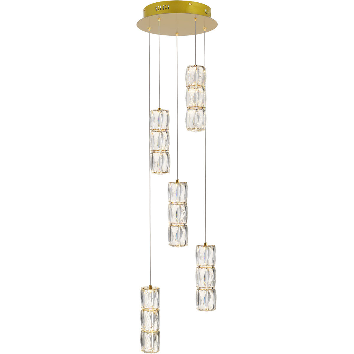 Polaris LED 12 inch Gold Pendant Ceiling Light