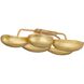 Theo 13 Light 54.5 inch Gold Leaf Flush Mount Ceiling Light