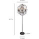Adelina 68 inch 40.00 watt Grey Floor Lamp Portable Light