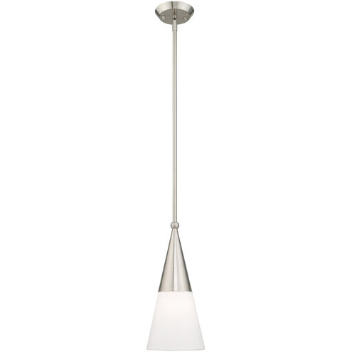 Stockholm 1 Light 7 inch Brushed Nickel Mini Pendant Ceiling Light