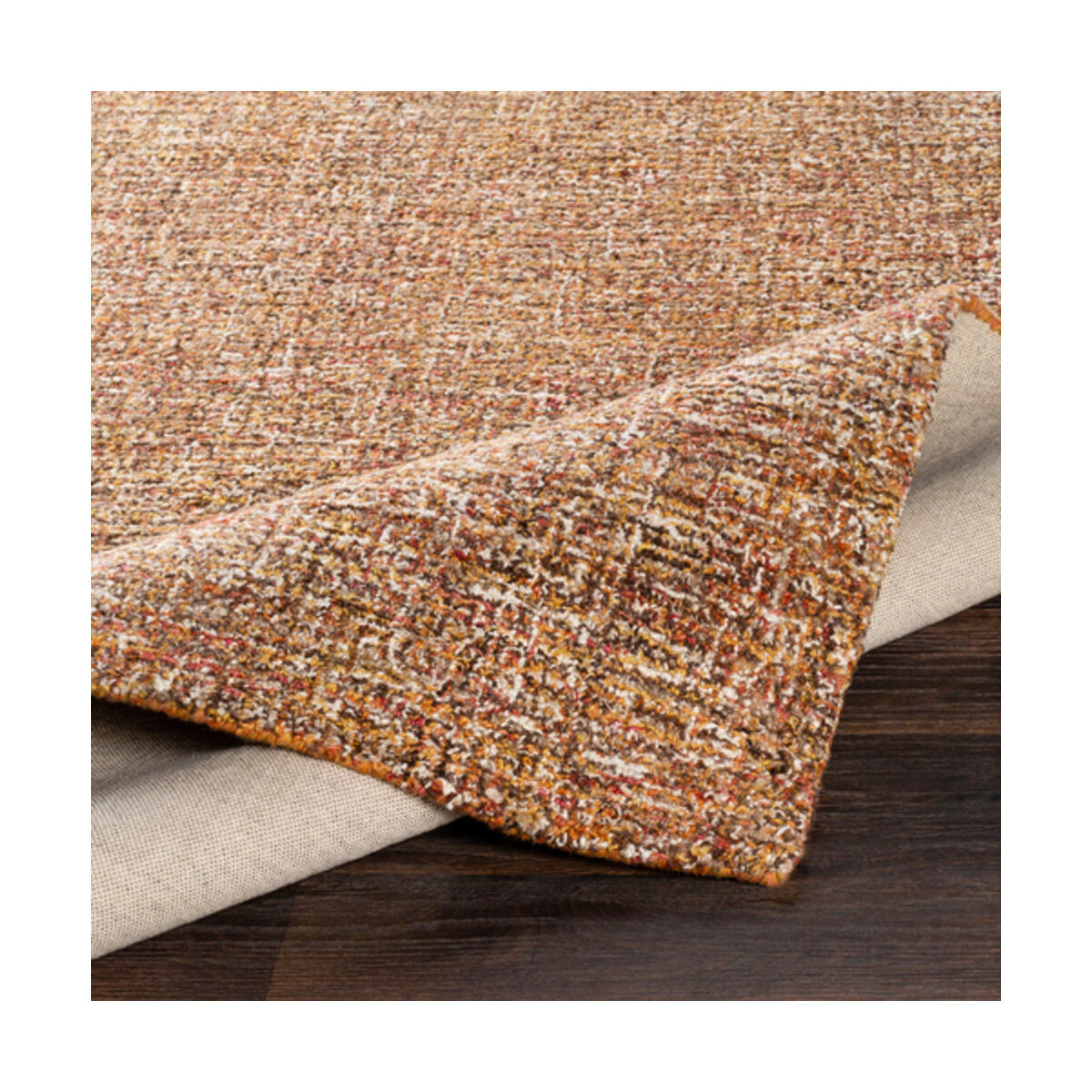 Robin 90 X 60 inch Mustard/Garnet/Dark Brown/Taupe/White Rugs, Rectangle