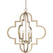 Ellis 4 Light 26 inch Brushed Gold Pendant Ceiling Light