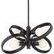 Sloane 4 Light 21 inch Matte Black Chandelier Ceiling Light, Mini