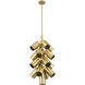 Lumina 17 Light 17.25 inch Modern Gold Chandelier Ceiling Light