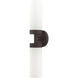 Aero 2 Light 19 inch Bronze ADA Vanity Sconce Wall Light