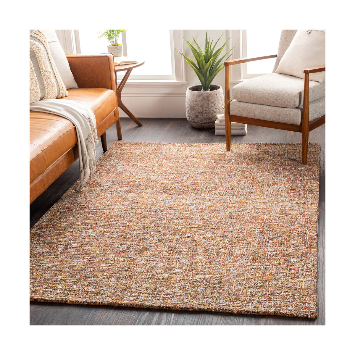 Robin 90 X 60 inch Mustard/Garnet/Dark Brown/Taupe/White Rugs, Rectangle