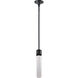 Zigrina 1 Light 5.13 inch Satin Brushed Black Pendant Ceiling Light