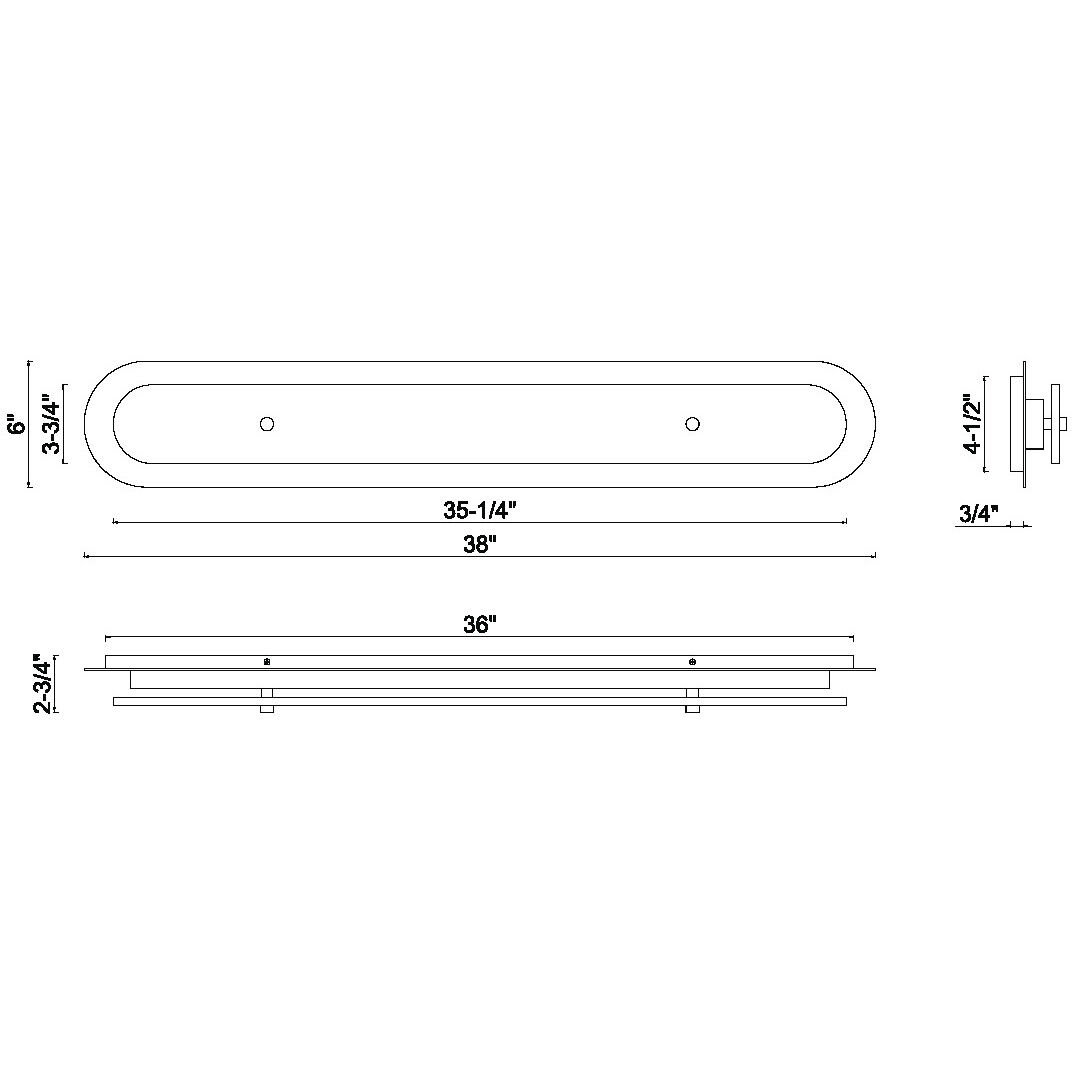Tramore 1 Light 38 inch Black Outdoor Wall Sconce in Alabaster