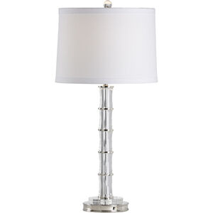 Chelsea House 29 inch 100.00 watt Clear/Polished Nickel Table Lamp Portable Light