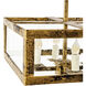 New Traditional 4 Light Old Gold Chandelier Ceiling Light