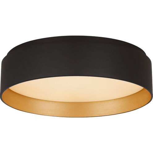 Shaw LED 11 inch Matte Black Flush Mount Ceiling Light, Small