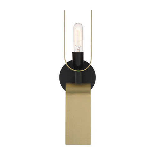 U Turn 2 Light 5 inch Matte Black Wall Sconce Wall Light