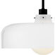 Maisie 1 Light 15 inch Black Pendant Ceiling Light in Cased Opal